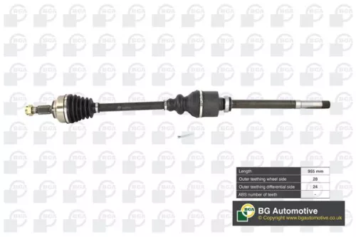 BGA DS6736R Drive Shaft
