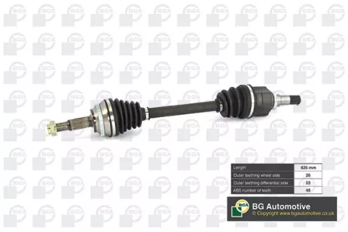BGA BGA DS7610L Bga Front Left Drive Shaft For Toyota Corolla 