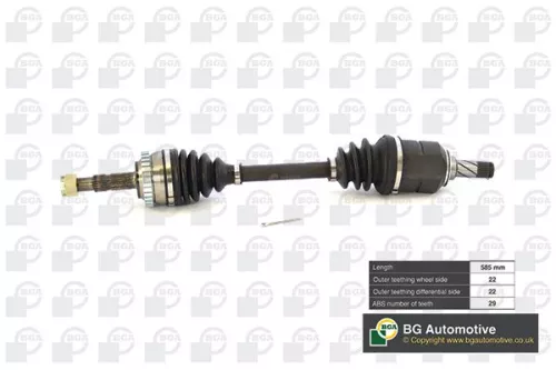 BGA BGA DS9500LA Bga Front Left Drive Shaft For Opel Vauxhall Combo Combo Tour Corsa Corsavan Mer 