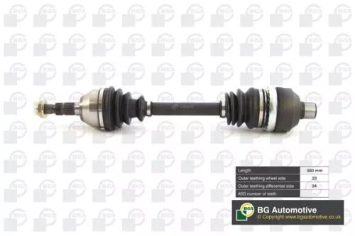 BGA DS9516R Drive Shaft
