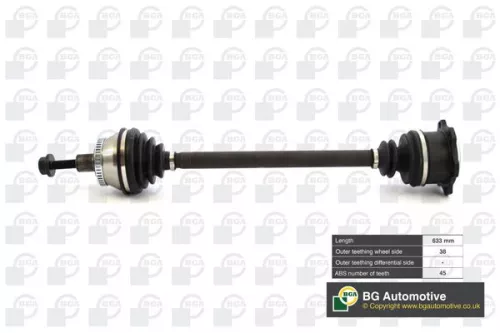 BGA DS9621RA Drive Shaft