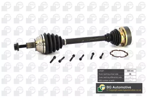 BGA BGA DS9634L Bga Front Left Drive Shaft For Audi Seat Skoda Vw A3 Altea Altea Xl Caddy Caddy  