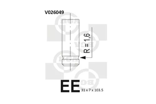 BGA Exhaust Valve (V026049)