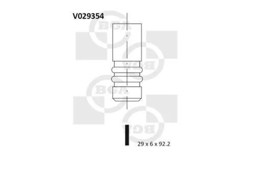 BGA Exhaust Valve (V029354)