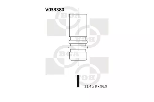 BGA Exhaust Valve (V033380)