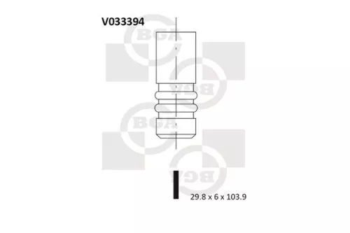 BGA Exhaust Valve (V033394)