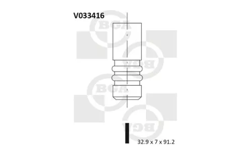BGA Exhaust Valve (V033416)