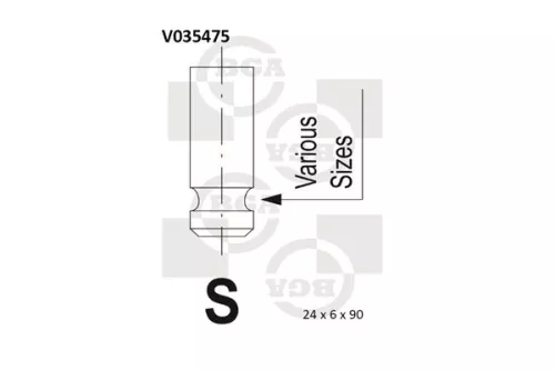 BGA Exhaust Valve (V035475)