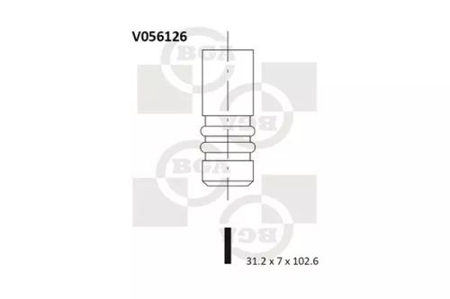 BGA Exhaust Valve (V056126)