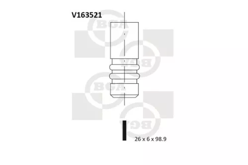 BGA Exhaust Valve (V163521)