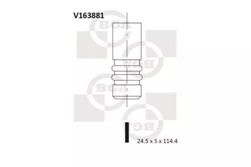 BGA Exhaust Valve (V163881)