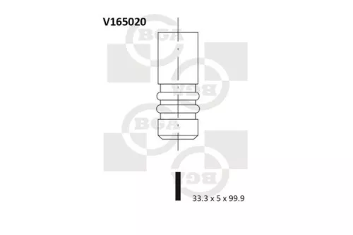 BGA BGA V165020 Intake Valve 
