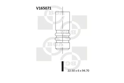 BGA Exhaust Valve (V165071)