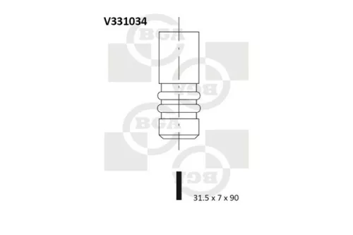 BGA Exhaust Valve (V331034)