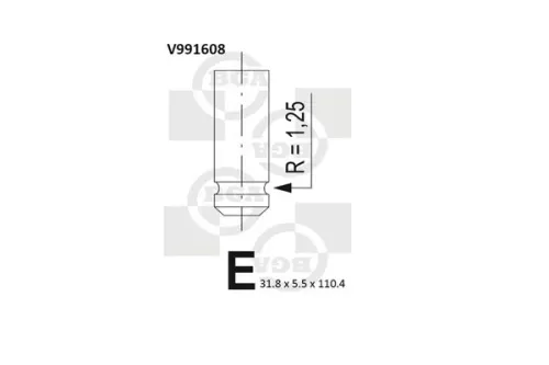 BGA Exhaust Valve (V991608)