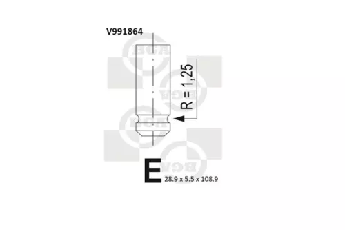 BGA Exhaust Valve (V991864)
