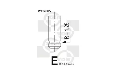 BGA Exhaust Valve (V992805)