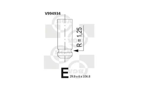 BGA Exhaust Valve (V994934)