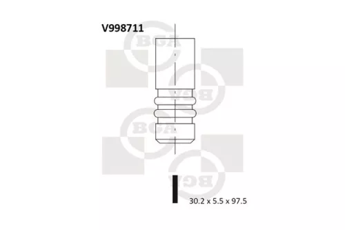 BGA Exhaust Valve (V998711)