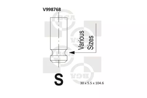 BGA Exhaust Valve (V998768)