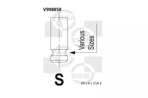 BGA Exhaust Valve (V998858)