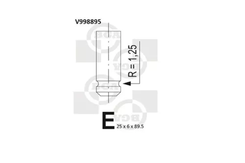 BGA Exhaust Valve (V998895)