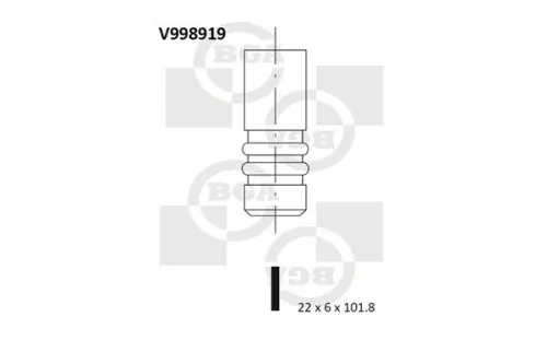 BGA Exhaust Valve (V998919)