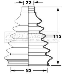  FIRST LINE Drive Shaft Cv Boot Kit
