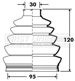 FIRST LINE FIRST LINE (FCB2393) Bellow Kit, drive shaft 