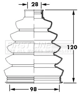  FIRST LINE Drive Shaft Cv Boot Kit