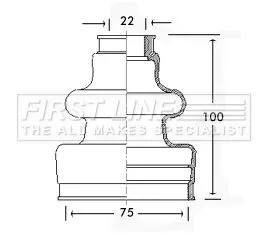  FIRST LINE Drive Shaft Cv Boot Kit