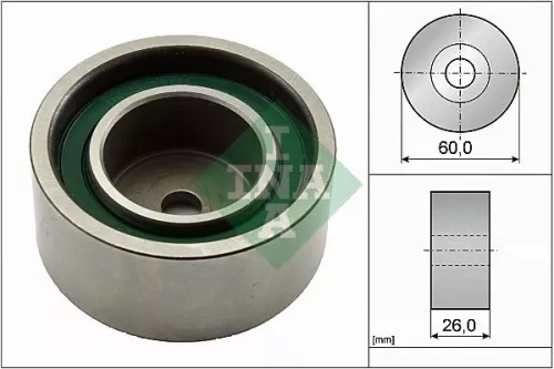 Ina Deflection Idler Guide Pulley V-ribbed Belt For Opel Renault Vauxhall Master Movan