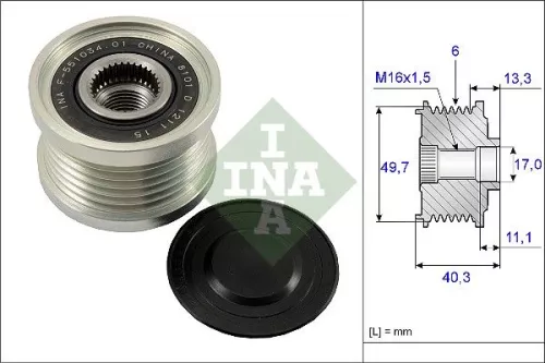 Schaeffler INA Schaeffler INA 535 0093 10 Ina Overrunning Alternator Clutch Pulley For Nissan Nissan (Dfac) Bluebird Sylphy Bluebir 