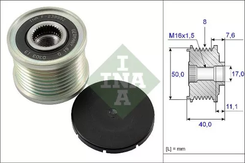 Ina Overrunning Alternator Clutch Pulley For Mercedes-benz E-class Gl-class M-class S-cla