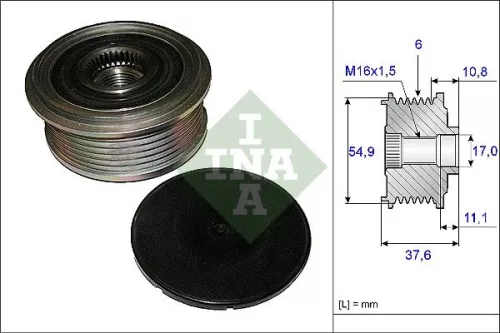 Schaeffler INA Schaeffler INA 535 0123 10 Ina Overrunning Alternator Clutch Pulley For Mercedes-benz A-class B-class Cla Gla-class 