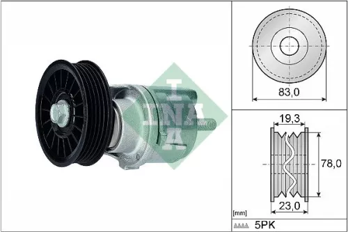 Ina Belt Tensioner V-ribbed Belt For Audi Vw A4 A6 Passat