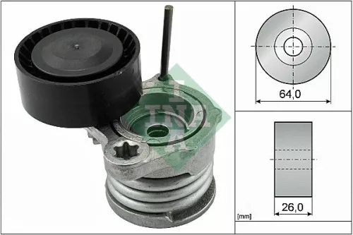 Schaeffler INA Schaeffler INA 534 0331 10 Ina Belt Tensioner V-ribbed Belt For Alpina Bmw 1 3 D3 