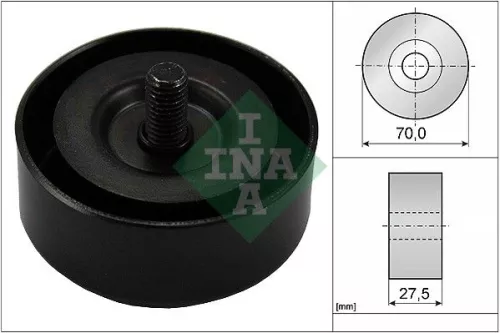 Schaeffler INA Schaeffler INA 532 0606 10 Ina Deflection Idler Guide Pulley V-ribbed Belt For Hyundai Kia Accent Carens Cerato E 