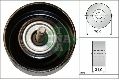 Ina Deflection Idler Guide Pulley V-ribbed Belt For Buick (Sgm) Chevrolet Chevrolet (S
