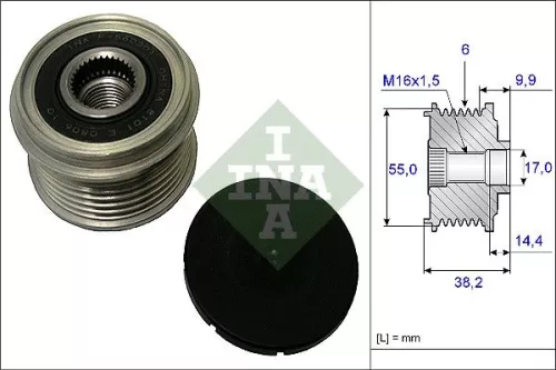 Schaeffler INA Schaeffler INA 535 0216 10 Ina Overrunning Alternator Clutch Pulley For Genesis Hyundai Kia Carnival Carnival / Gran 