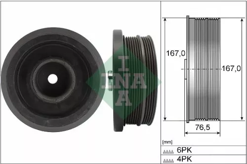 Schaeffler INA Schaeffler INA 544 0082 10 Ina Crankshaft Pulley for Bmw 1 3 5 X3 