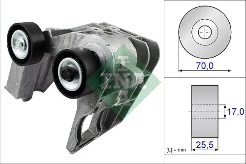 Ina Belt Tensioner V-ribbed Belt For Ford Fiesta Fusion Ka Ka Van Street Ka