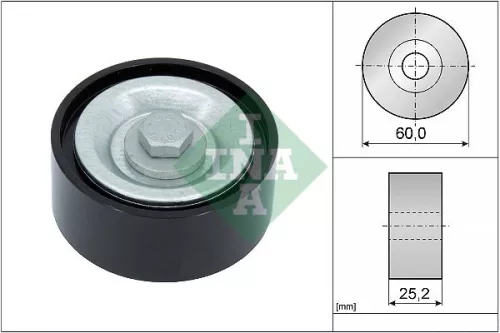 Schaeffler INA Schaeffler INA 532 0715 10 Ina Deflection Idler Guide Pulley V-ribbed Belt For Dacia Lada Nissan Renault Duster K 