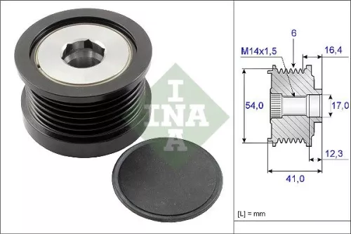 Ina Overrunning Alternator Clutch Pulley For Alfa Romeo Fiat Ford Jeep Mazda Volvo 3 500l