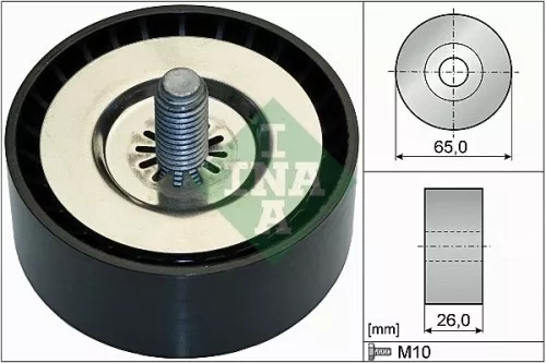 Schaeffler INA Schaeffler INA 532 0736 10 Ina Deflection Idler Guide Pulley V-ribbed Belt For Chevrolet Holden Opel Vauxhall Ant 