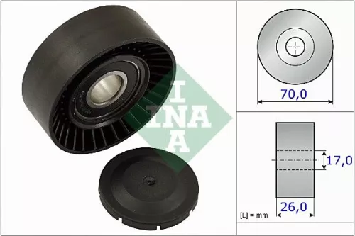 Schaeffler INA Schaeffler INA 531 0891 10 Tensioner Pulley, V-ribbed belt 