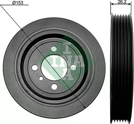 Schaeffler INA Schaeffler INA 544 0093 10 Ina Crankshaft Pulley for Hyundai Kia Accent Carens Cee'd Cerato Elantra Gr 