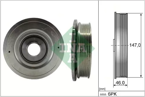 Schaeffler INA Schaeffler INA 544 0094 10 Ina Crankshaft Pulley for Nissan Opel Renault Vauxhall Avantime Espace Inte 