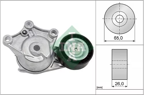 Schaeffler INA Schaeffler INA 534 0428 10 Ina Belt Tensioner V-ribbed Belt For Citroën Ds Peugeot 2008 208 C3 C3 Aircross  