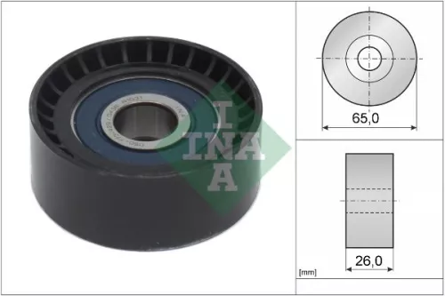 Ina Deflection Idler Guide Pulley V-ribbed Belt For Chevrolet Opel Vauxhall Astra Astr